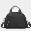 Bolsos estilo bowling Bailén en tejido negro