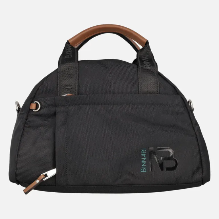 Bolsos estilo bowling Bailén en tejido negro