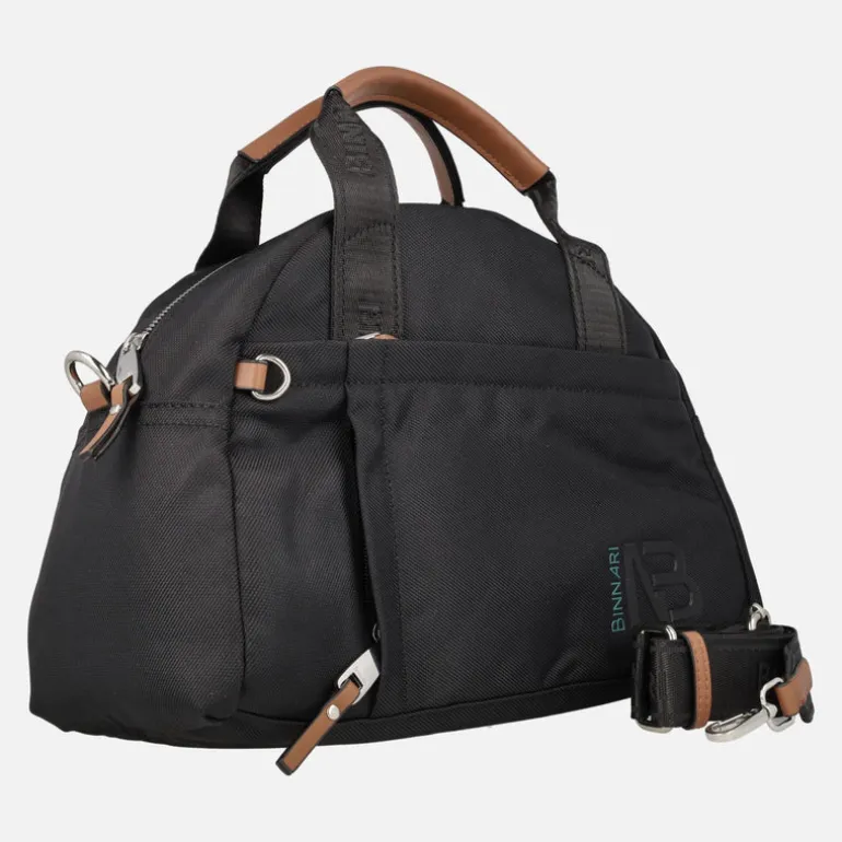 Bolsos estilo bowling Bailén en tejido negro