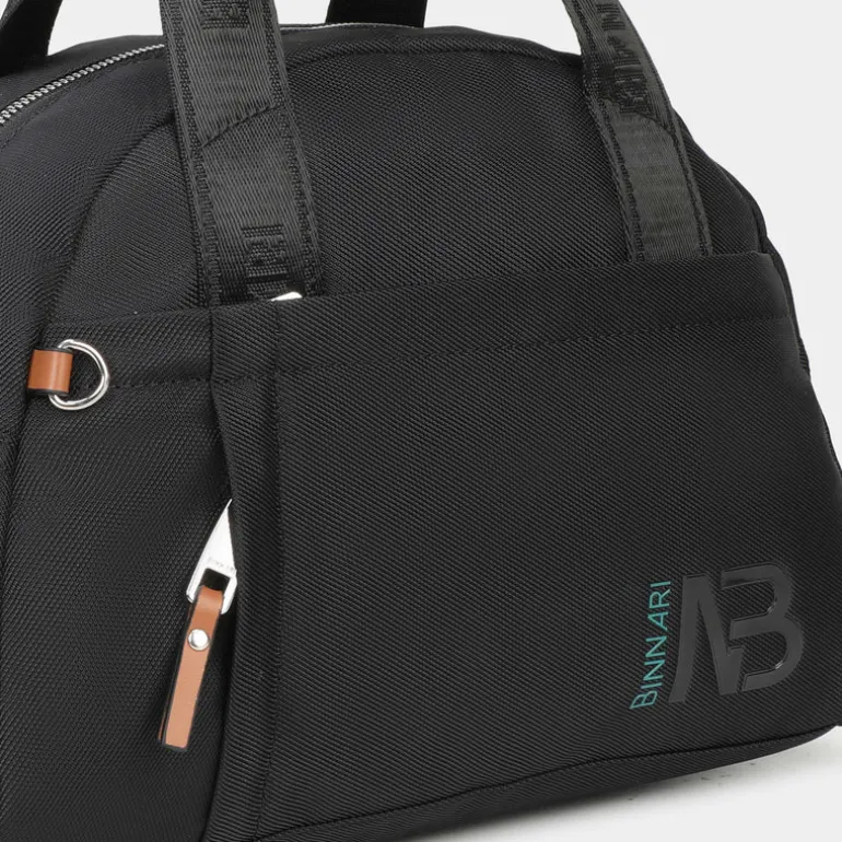 Bolsos estilo bowling Bailén en tejido negro