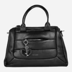 Bolsos estilo bowling con adorno de llave y corazón