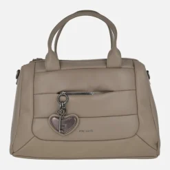 Bolsos estilo bowling con adorno de llave y corazón