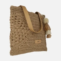 Bolsos estilo shopper en rafia trenzada Dade