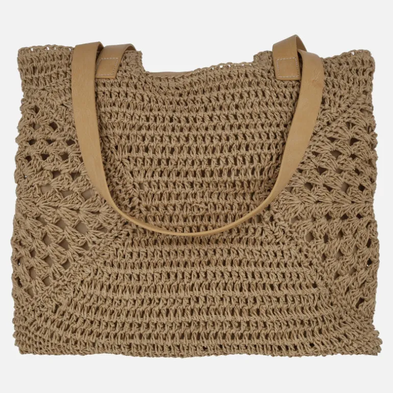 Bolsos estilo shopper en rafia trenzada Dade