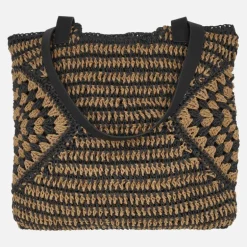 Bolsos estilo shopper en rafia trenzada Dade