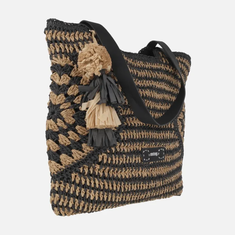Bolsos estilo shopper en rafia trenzada Dade