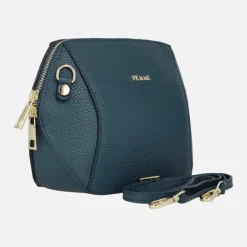 Bolsos geométricos de piel con asa bandolera