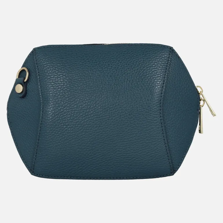 Bolsos geométricos de piel con asa bandolera