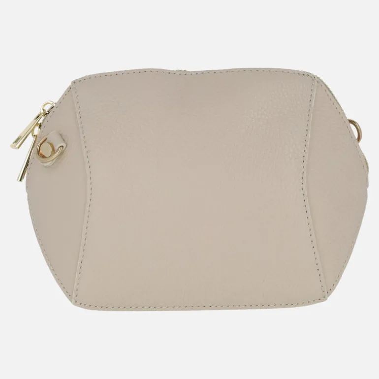 Bolsos geométricos de piel con asa bandolera
