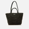 Bolsos Lewis en rafia color negro con destellos dorados