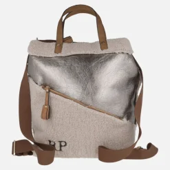 Bolsos mochila Canada en combinado de borreguillo