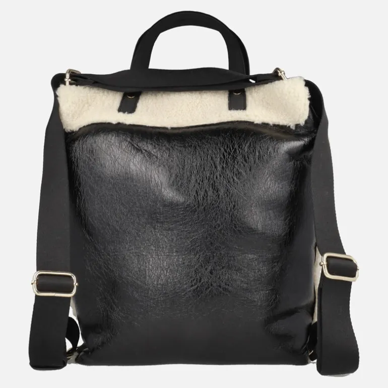 Bolsos mochila Canada en combinado de borreguillo