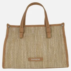 Bolsos multi posición Torrens en acabado rafia beige