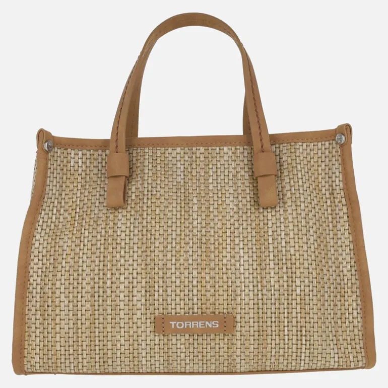 Bolsos multi posición Torrens en acabado rafia beige