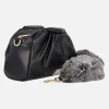 Bolsos multiposición Gravdal en negro con asa de pelo