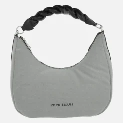 Bolsos para hombro en tejido con asa trenzada y bandolera