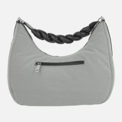 Bolsos para hombro en tejido con asa trenzada y bandolera