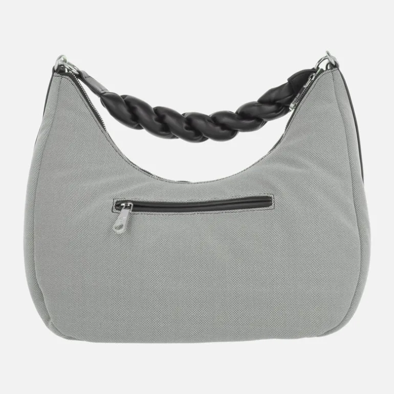 Bolsos para hombro en tejido con asa trenzada y bandolera