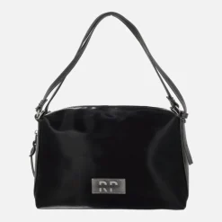 Bolsos Samoa en acabado aterciopelado con asas para hombro y bandolera