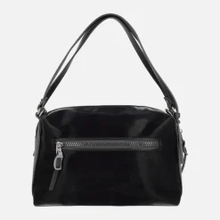 Bolsos Samoa en acabado aterciopelado con asas para hombro y bandolera