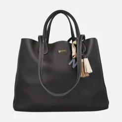 Bolsos shopper Noco con adorno de borlas y letras