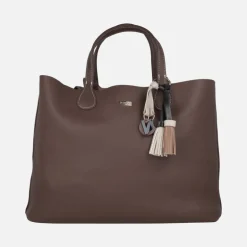 Bolsos shopper Noco con adorno de borlas y letras