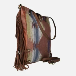 Bolsos Tote étnicos con flecos de Volum