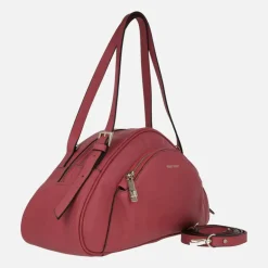 Bolsos triangulares Banana en piel roja