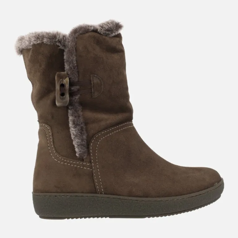 Botas Alpe Urban en serraje marrón con forro de pelo
