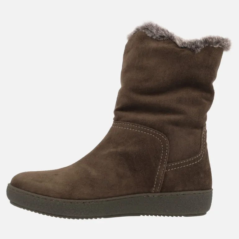 Botas Alpe Urban en serraje marrón con forro de pelo