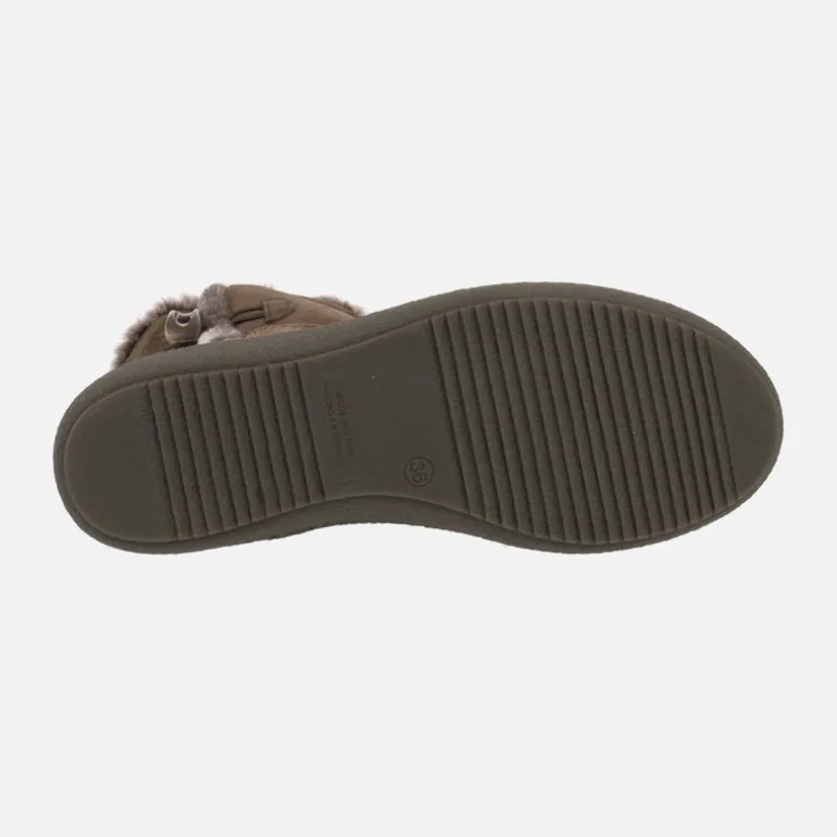 Botas Alpe Urban en serraje marrón con forro de pelo