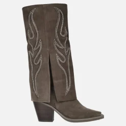 Botas altas Alma en Pena con detalle de vuelta XL y pedrería