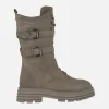 Botas altas de cordones con detalle de hebillas Terens