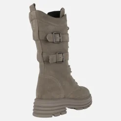 Botas altas de cordones con detalle de hebillas Terens