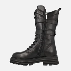 Botas altas de cordones con detalle de hebillas Terens