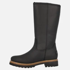 Botas altas de piel con forro de pelo Bambina