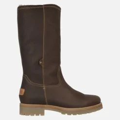 Botas altas de piel con forro de pelo Bambina