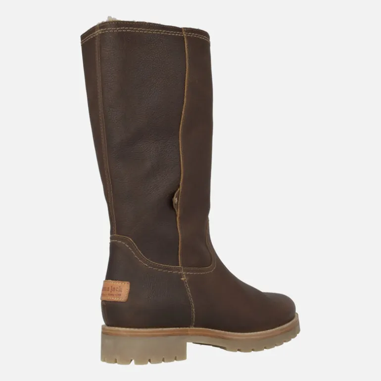 Botas altas de piel con forro de pelo Bambina