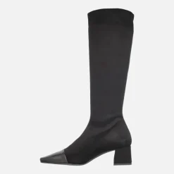 Botas altas de tejido elástico Water repellent con puntera afilada Laura