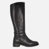 Botas altas en piel negra con membrana impermeable WondersDRY