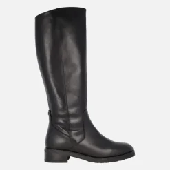 Botas altas en piel negra con membrana impermeable WondersDRY