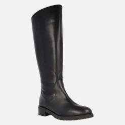 Botas altas en piel negra con membrana impermeable WondersDRY