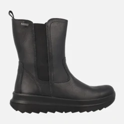 Botas bajas en piel negra con membrana Gore-tex
