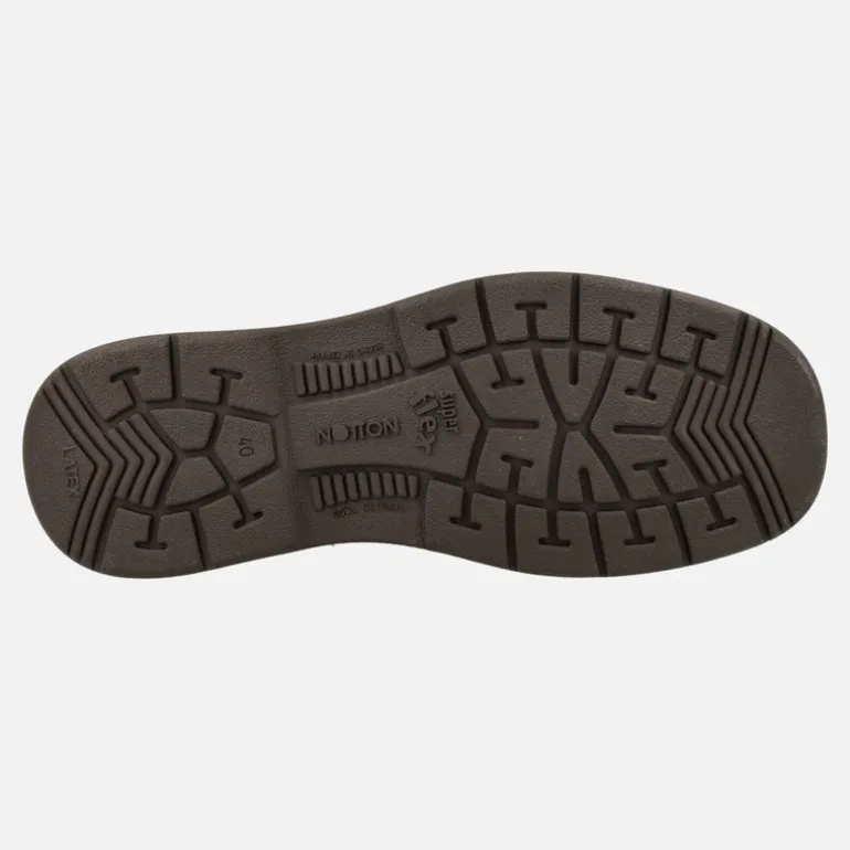 Botas clásicas de piel con cordones y forro de pelo para hombre