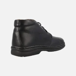Botas clásicas de piel con cordones y forro de pelo para hombre