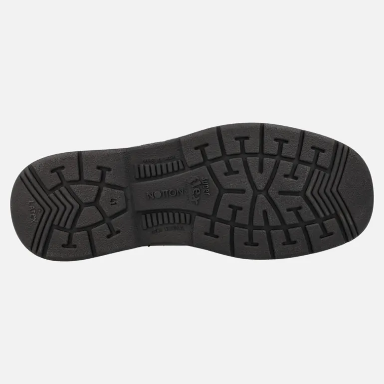 Botas clásicas de piel con cordones y forro de pelo para hombre