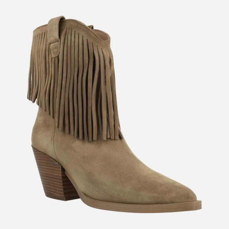Botas cowboy bajas de caña con flecos Vermont