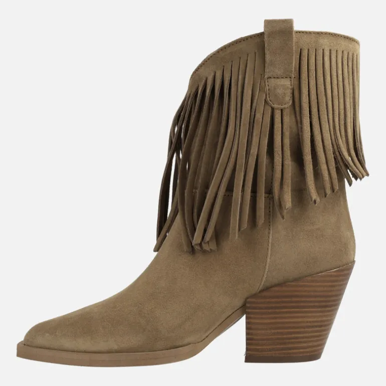 Botas cowboy bajas de caña con flecos Vermont