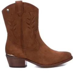 Botas cowboy bajas para mujer con troquelado