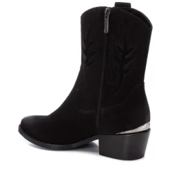 Botas cowboy bajas para mujer con troquelado